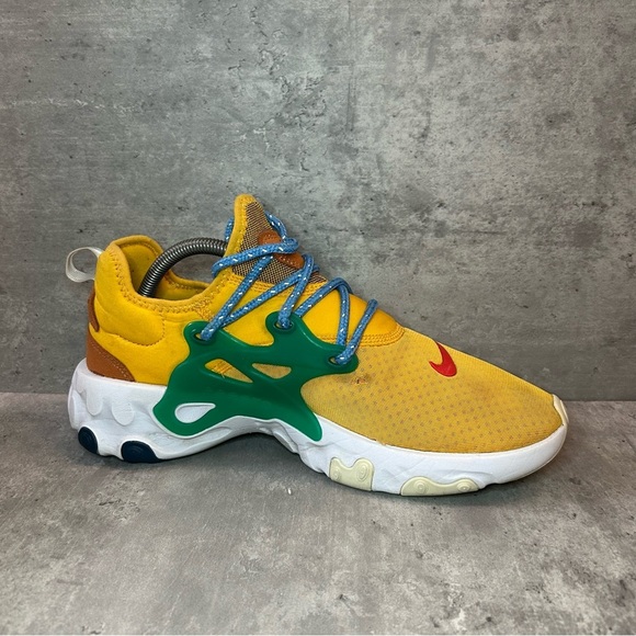 Nike Air Zoom Presto React Sneakers AV2605-701 Mens sz 10.5 - yellow - Picture 3 of 6